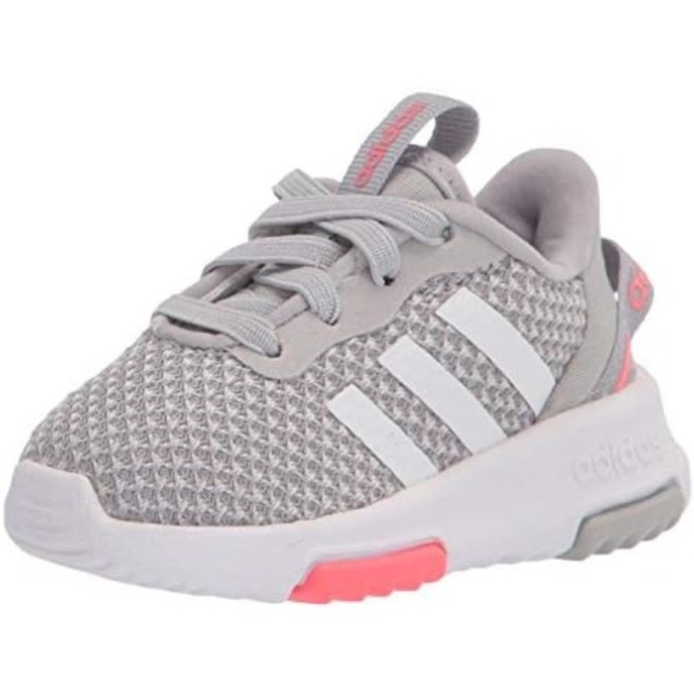 Adidas‎ Racer TR21 Grey White Coral Pink Toddler Sneakers FX7288 Size 4 K